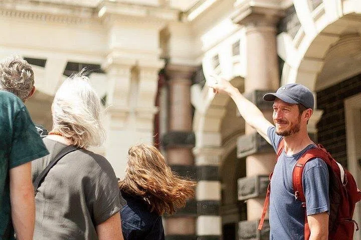Chris guiding guests in Dunedin